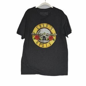 Guns N' Roses Mens Gray T-Shirt Concert Tour Graphic Tee Short Sleeves Sz Large
